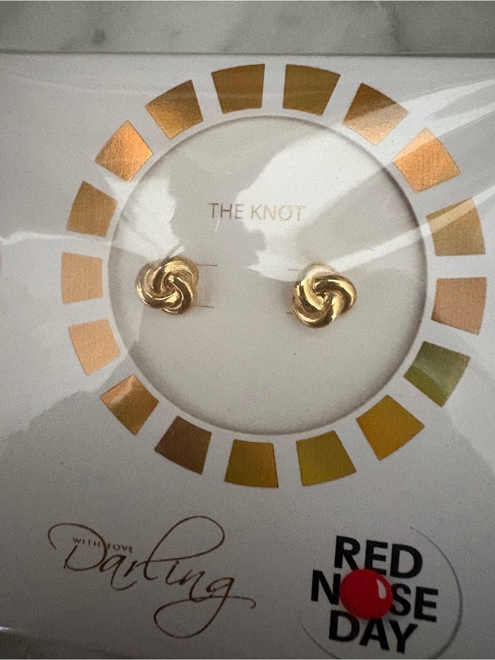 The Knot Gold Tone Knot Stud Earrings by Darling
